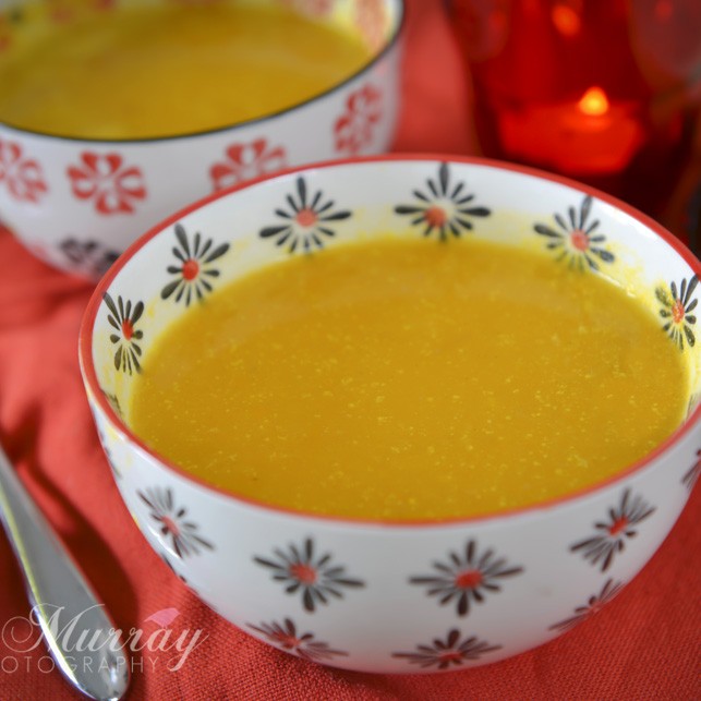 Enjoy this butternut squash soup simply or add some chilli for a kick!