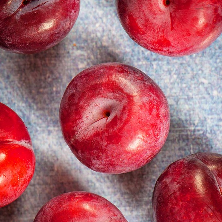 Delicious plums for a warming winter crumble.