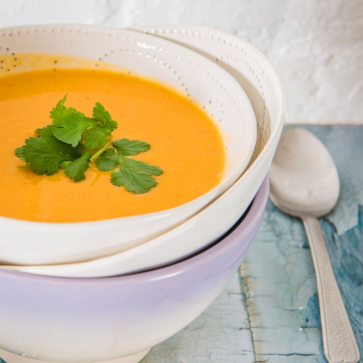 Tasty Butternut Squash and Orange soup to warm you through the winter months.