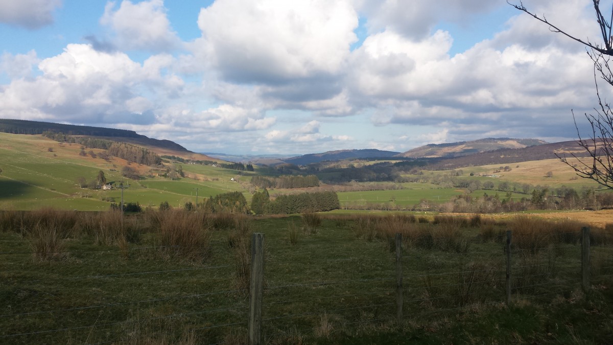 We enjoyed blue skies and clear views across Perthshire.