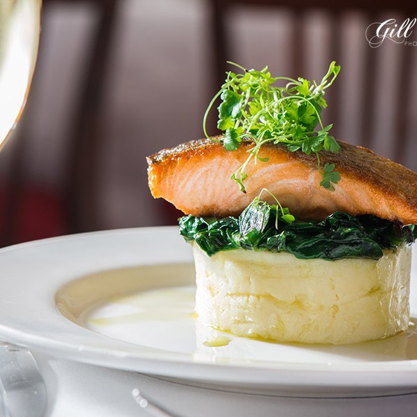 The Fishers Hotel in Pitlochry serves up delicious food and local Perthshire photographer Gill Murray went to try it out.  She loved this lovely salmon dish from the menu.