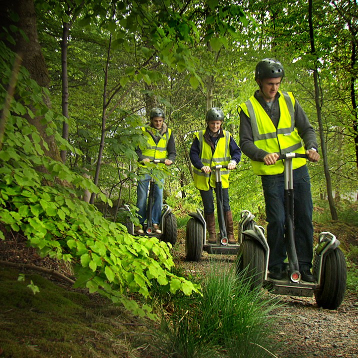 Enjoy the segways at Action Glen at Crieff Hydro. Manoeuvre your way through the forest terrain and enjoy the beautiful views on the way.  Crieff Hydro have Scotland's biggest fleet of segways!