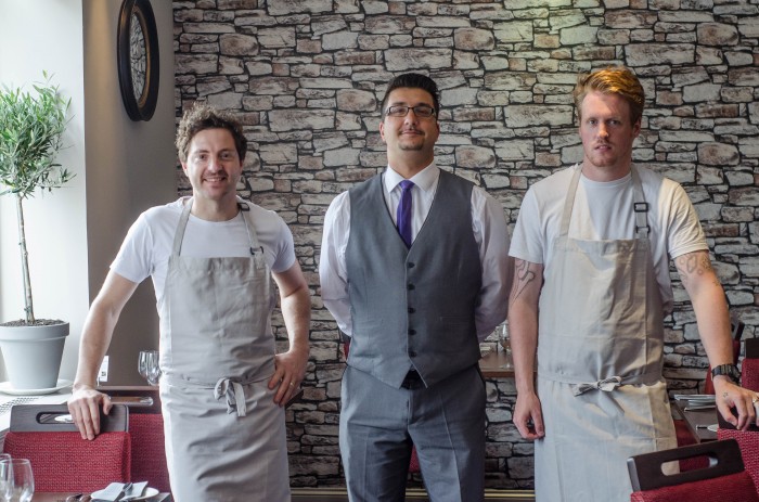 The three amigos reading and raring to go for tonights service. Greeme, Lee and Lukas are the people behind the delicious food and great service at 63 Tay Street!