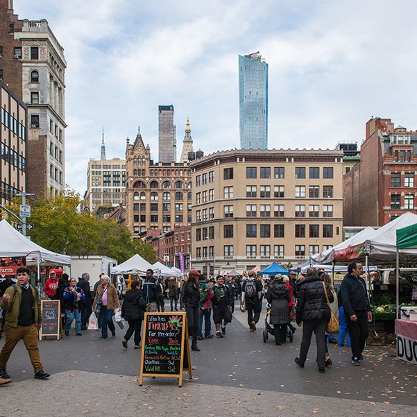 Green Market In New York where Gill got the Quince for this weeks #SmallCityRecipe
