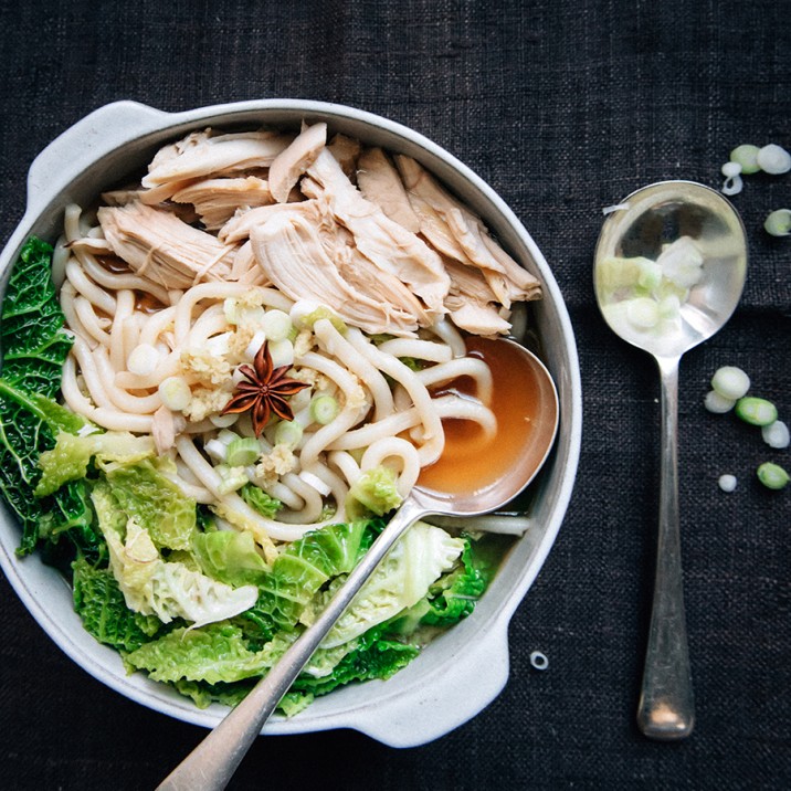 This hearty Asian style broth is super healthy and nutritious.