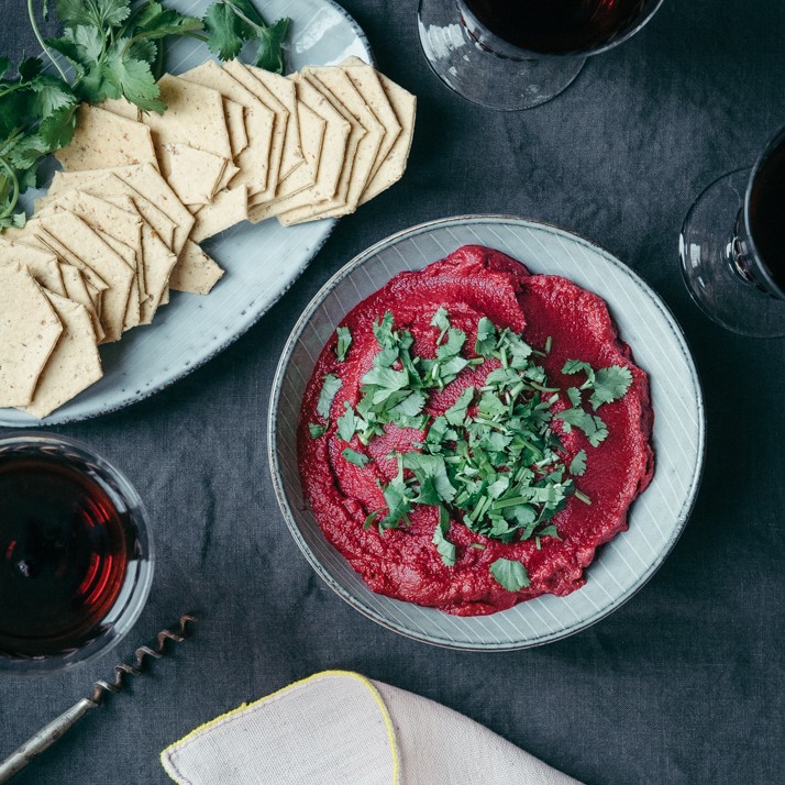 This beetroot hummus is the perfect dip and side for any meal.