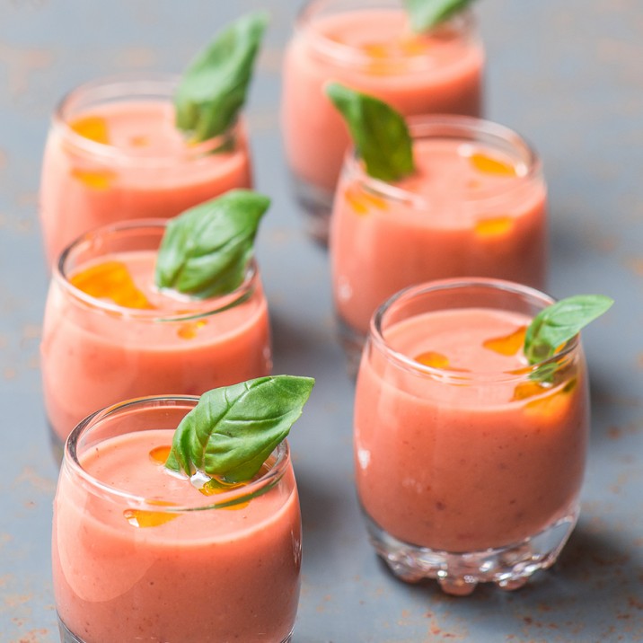 This tasty strawberry gazpacho is perfect when made with sweet, ripe Perthshire  strawberries.