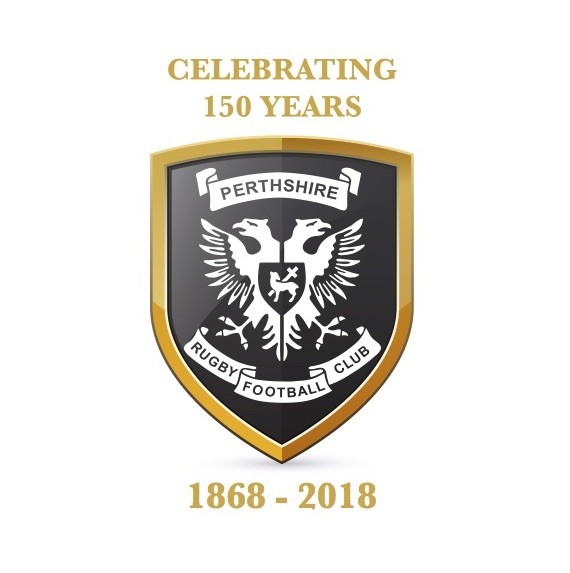 Perthshire Rugby 150 year logo