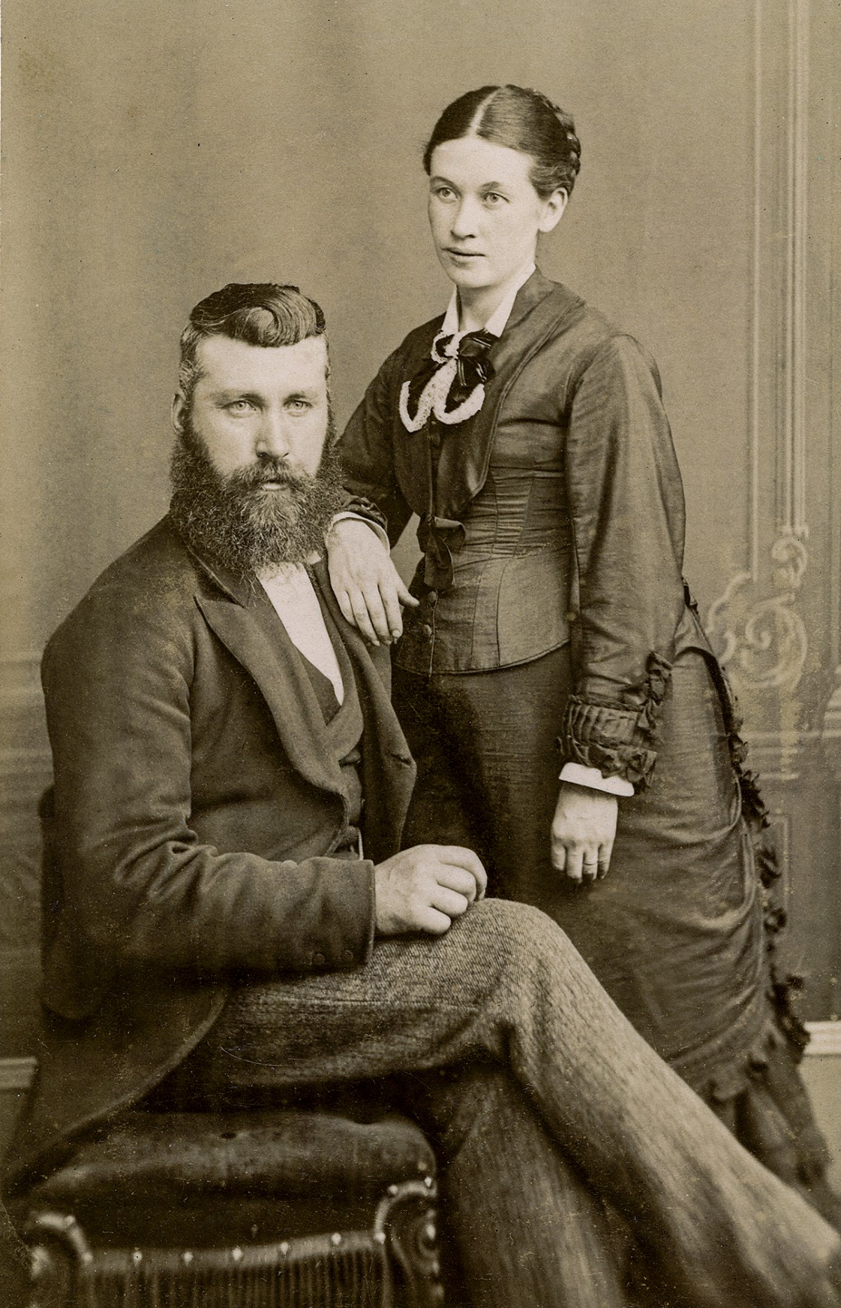 Unidentified couple by Thomas Bourke c1882