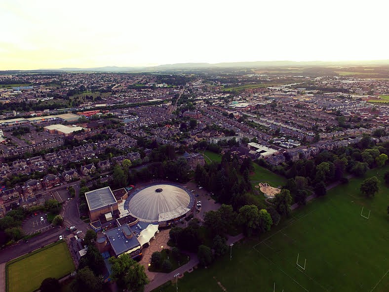 Bells Sports Centre from above with this awesome drone shot!