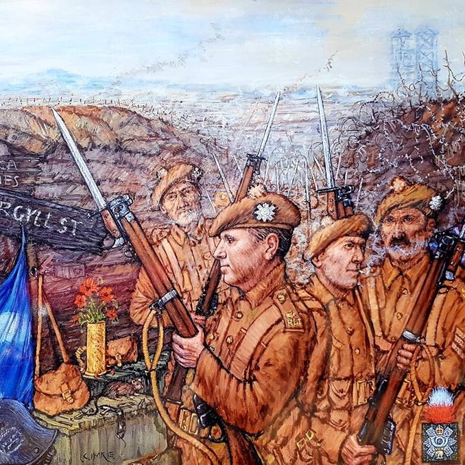 WWI Mural by Ian Cuthbert Imrie