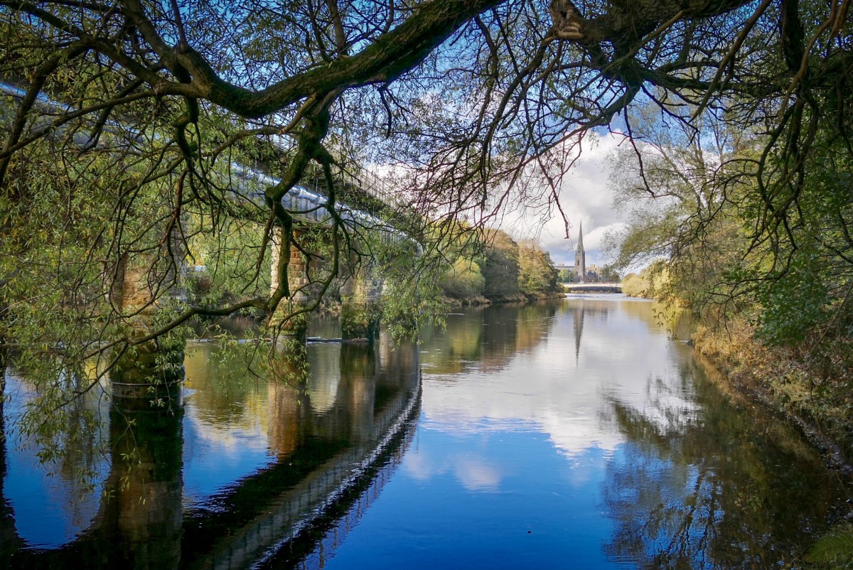 A gorgeous Sunny view from the Railway bridge photographed by Evelyn Kelly