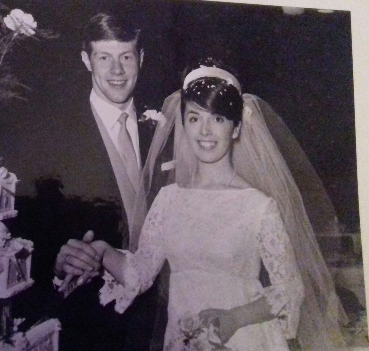 A lovely shot of these newlyweds! Pat and Donald Mackay, married at Methven Parish Church on 19th June 1965.