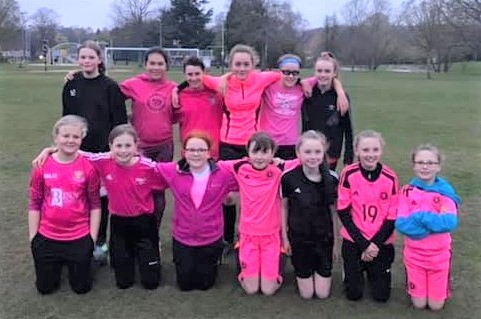 Scone Thistle Under 13s, dress up for Cancer Awareness