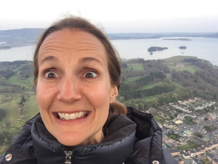 A selfie above Loch Leven!