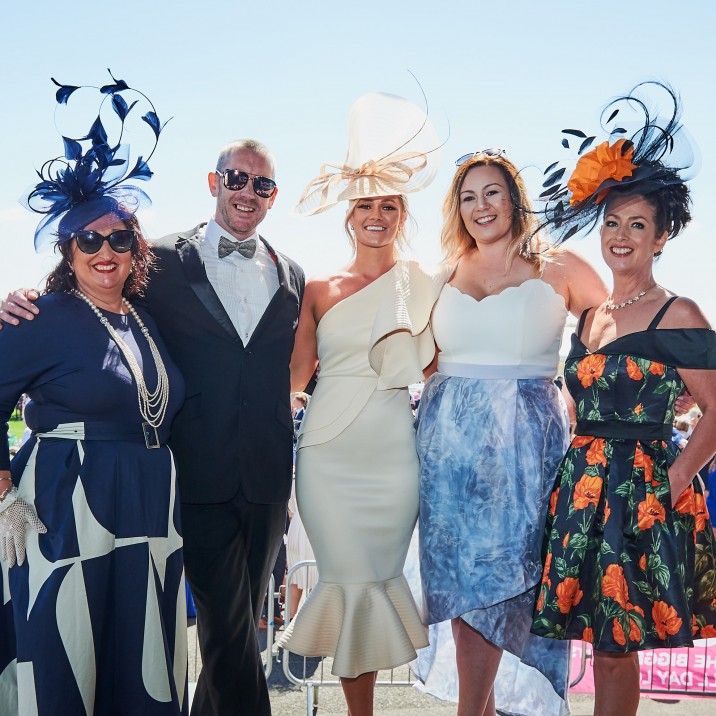 The ever glamourous Elegance of Perth ladies with their winner of the Best Headwear category - Kira!
