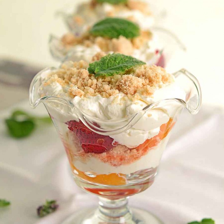 Gill Murray Strawberry & Orange Trifle