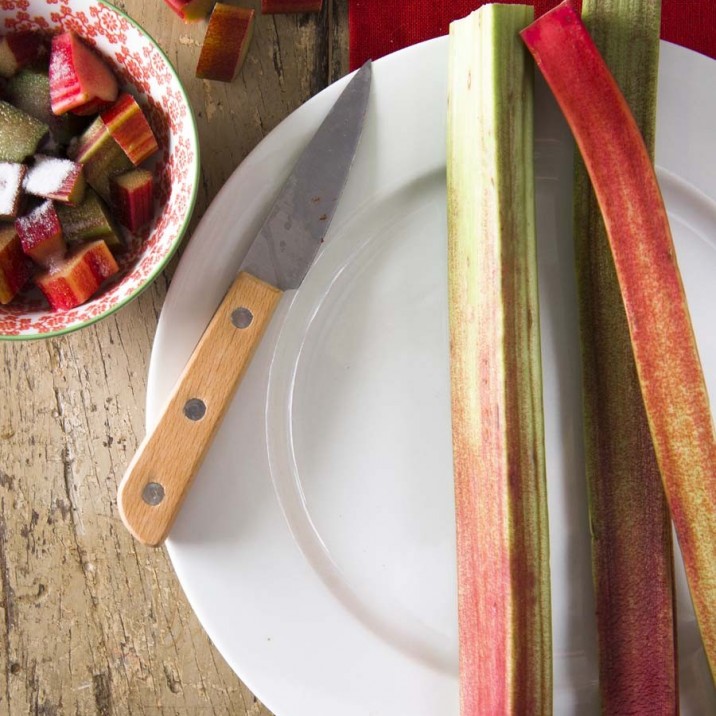 Rhubarb Topsy Turvy Cake