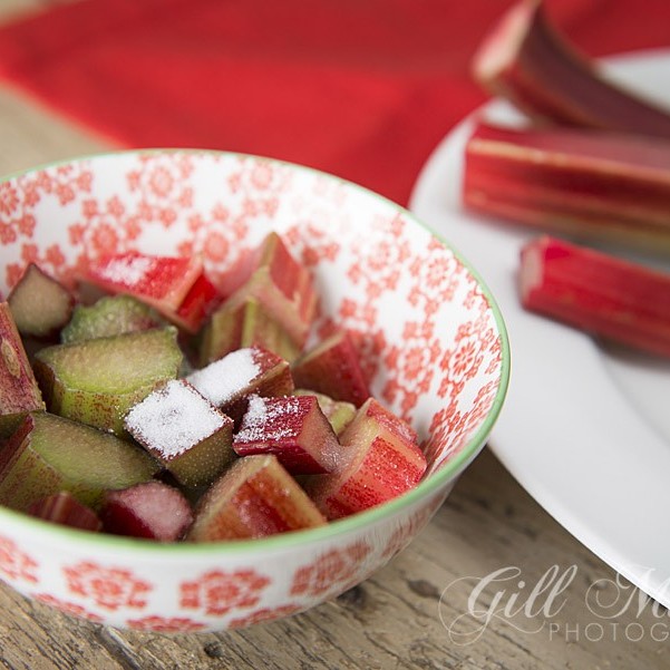 Rhubarb Topsy Turvy Cake