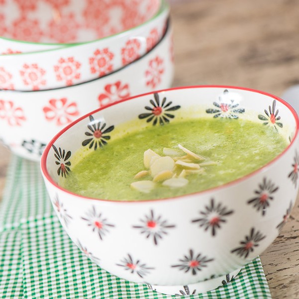Deliciously tempting early spring green soup