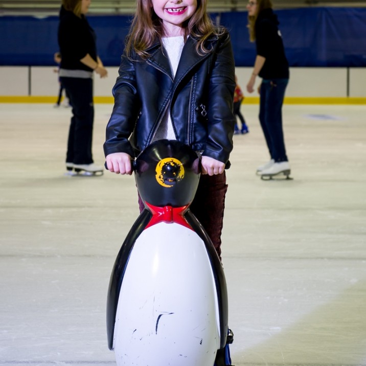 Fun on the ice with the Penguin skate helpers!