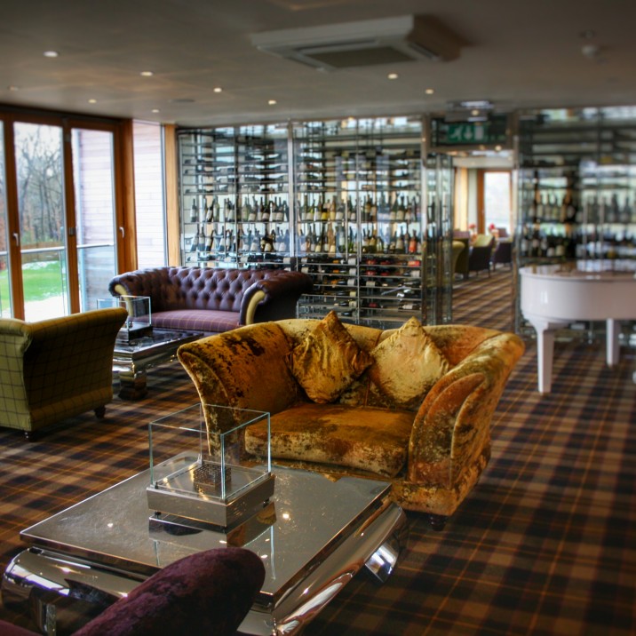 Afternoon tea at Fonab is always held in The Lounge overlooking Loch Faskally or outside in summer.