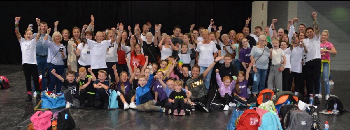 A group shot of all the talented young boys and girls from JGN Dance Studio that took part in the 2018 UDO World Championships.