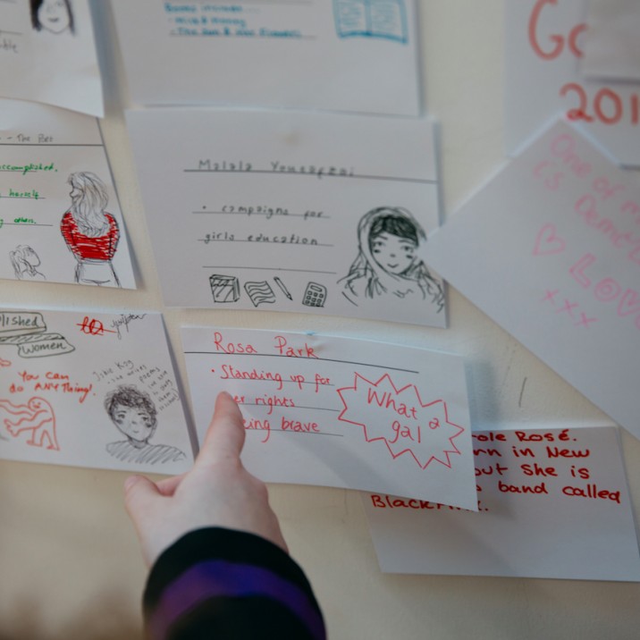 Students at Schools Day on Friday were invited to write down some of their role models at the Glasgow Women's Library Workshop. Here is just a small selection!