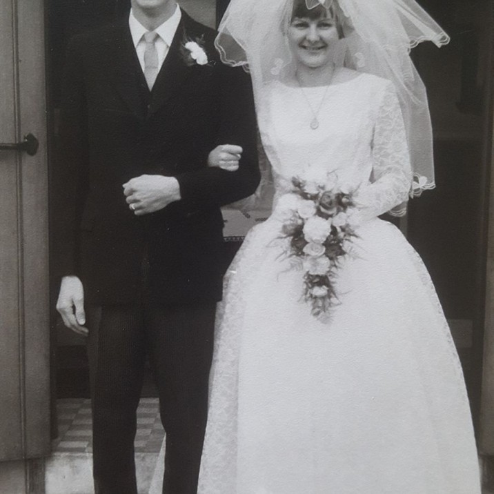 This picture was sent in by our very own Nicki! She says:

"51 years ago my Uncle George and Auntie Margaret walked down the aisle and started their life together. They are, without doubt, my favourite couple ever and the best example I have of True Love Forever. 

Apart from being the man who most closely reminds me of my Grandad, my Uncle George has been a steadfast rock to all of us during life's ups and downs. As kids we stayed with them while mum went into hospital, zbeds and mattresses rolled out every night to make space, five of us piled into the back of their car for day trips to loch sides and forests. 

As adults they have celebrated our achievements, offering encouragement, love and support without question, popping corks and laughing loudly at hundreds of parties for four generations. They are brimming over with love and always arrive ready for fun - and super stylish in the case of my Auntie Margaret! 

I love them both dearly and their Golden Wedding Anniversary last year gave us one more happy memory to add to lifetime's supply. ❤💏"