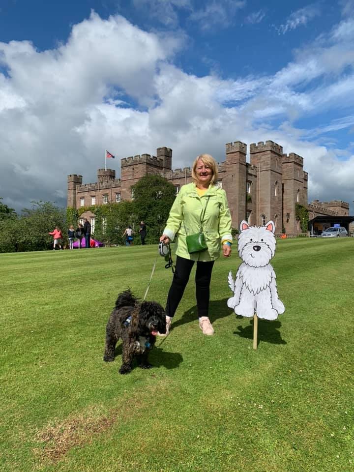 Gus the Cockapoo and his Gran having a great time at Paws at the Palace!