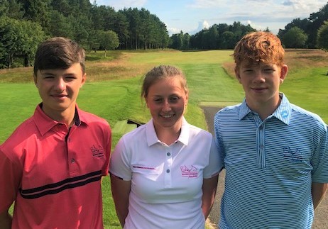 Young golfers Cormac Sharpe, Katy Alexander and Gregor Graham have been appointed Barrie Douglas Foundation ambassadors.