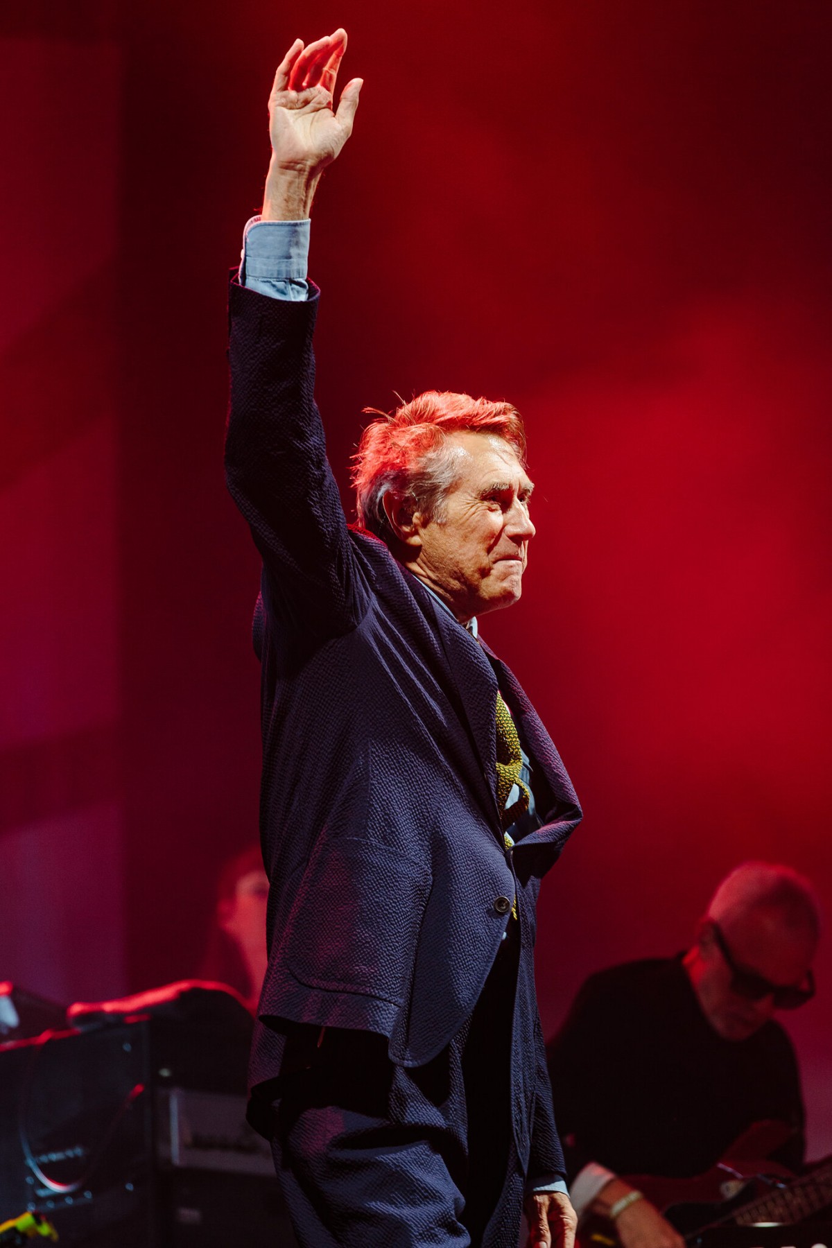 Bryan Ferry saluting the crowd at Rewind 2019.