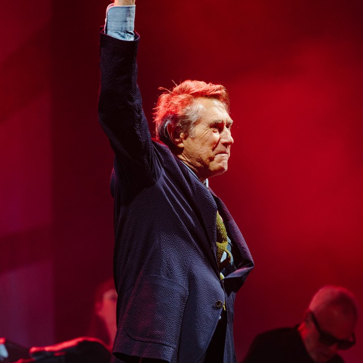Bryan Ferry saluting the crowd at Rewind 2019.