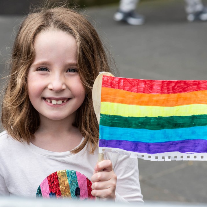 Waving the rainbow coloured flag for the next generation!