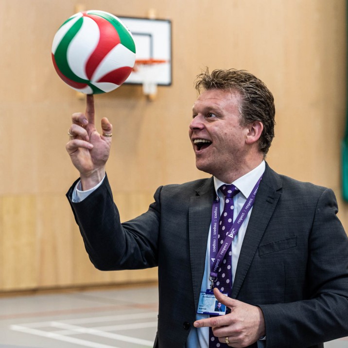 Stuart Clyde has been encouraging his team of teachers to hit the sports hall for lunchtime sessions, in a bid to foster a culture of healthy working lives.