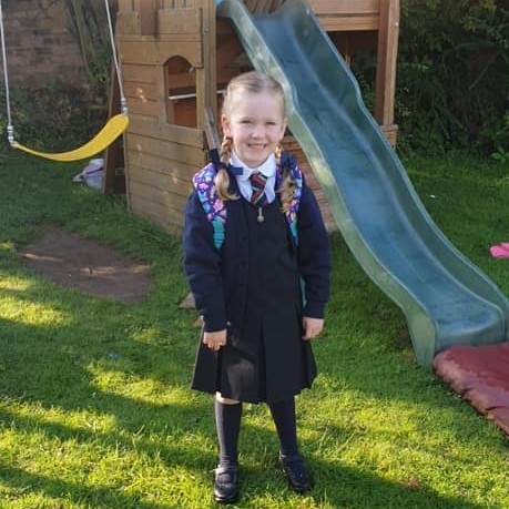 Zara's first day in primary one at RDM
