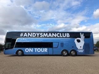 Andys Man Club Tour Bus
