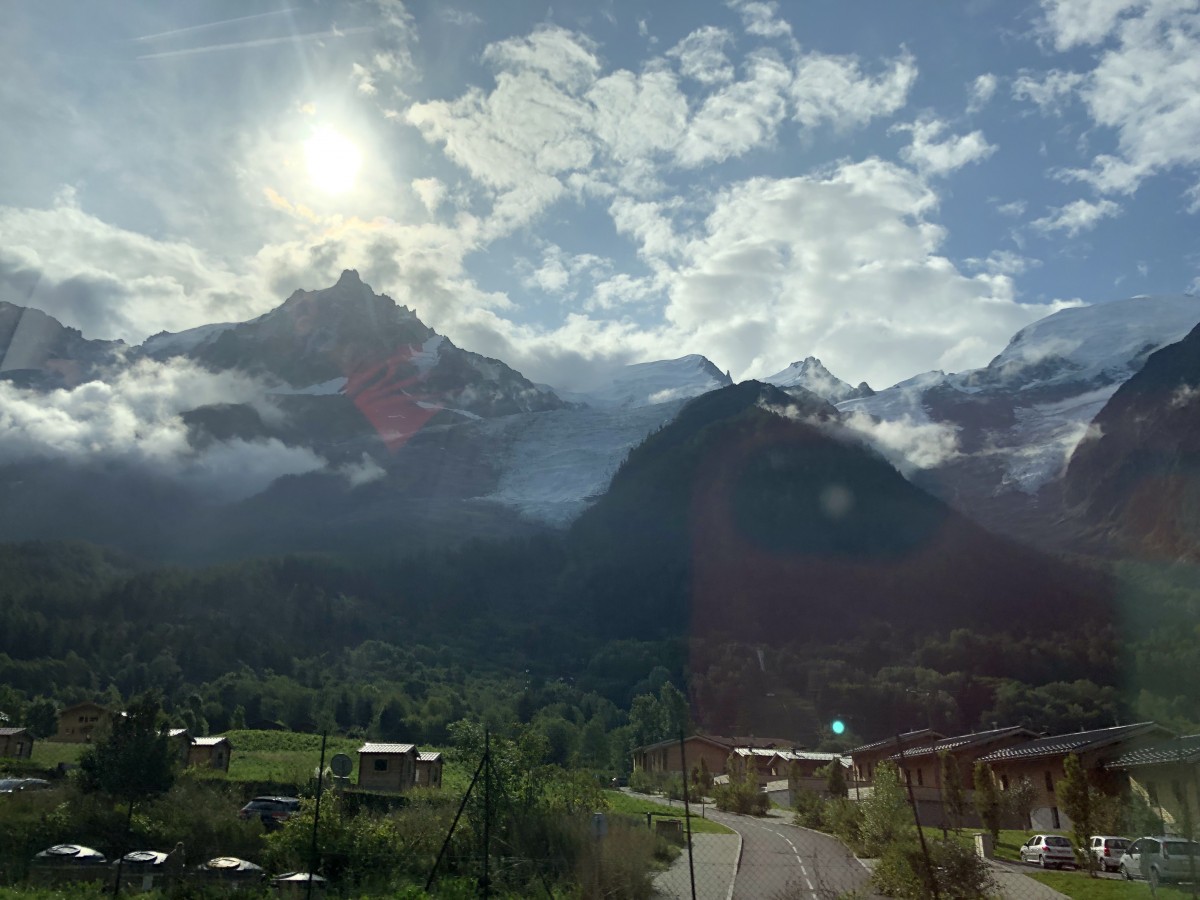 "Alps before travelling through the Mont Blanc tunnel." - Olly